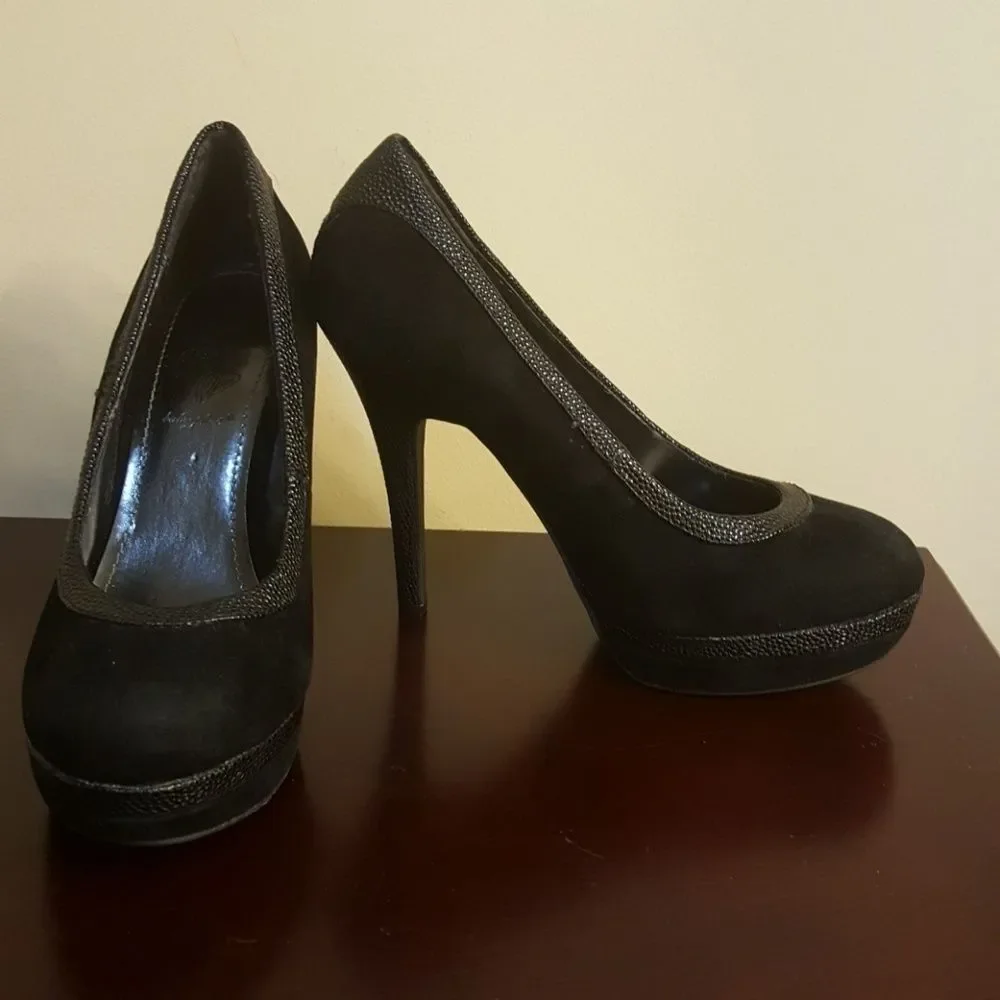 NWOT BABY PHAT BEAUTIFUL BLACK HEELS - Picture 1 of 6